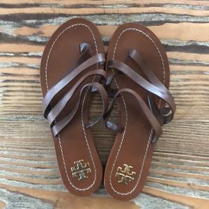 Tory Burch Flat Sandal | Brown | Size 5.5